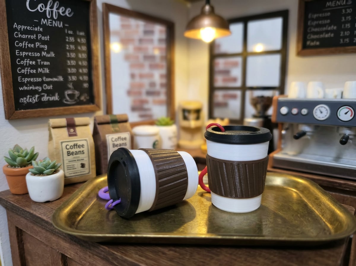 Coffee Cup Keychain
