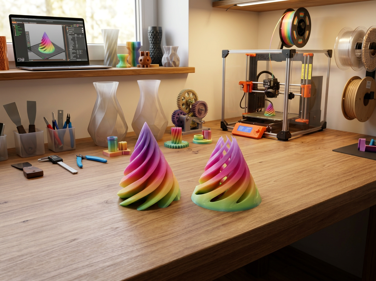 Rainbow Spiral Fidget